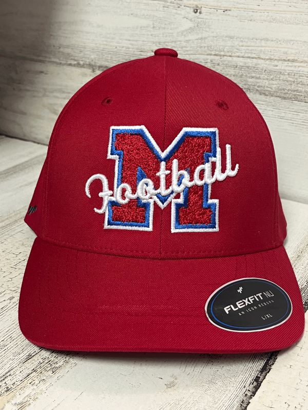Massena Football Puff Snapback hat Massena Football Puff Snapback hat