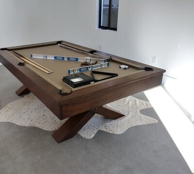 Blake 8&#39; X-Leg Pool Table with Dining Top