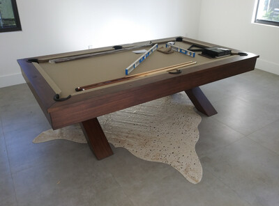 Blake 8&#39; X-Leg Pool Table with Dining Top