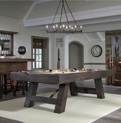 Savannah 8&#39; Rustic Rags To Riches Pool Table