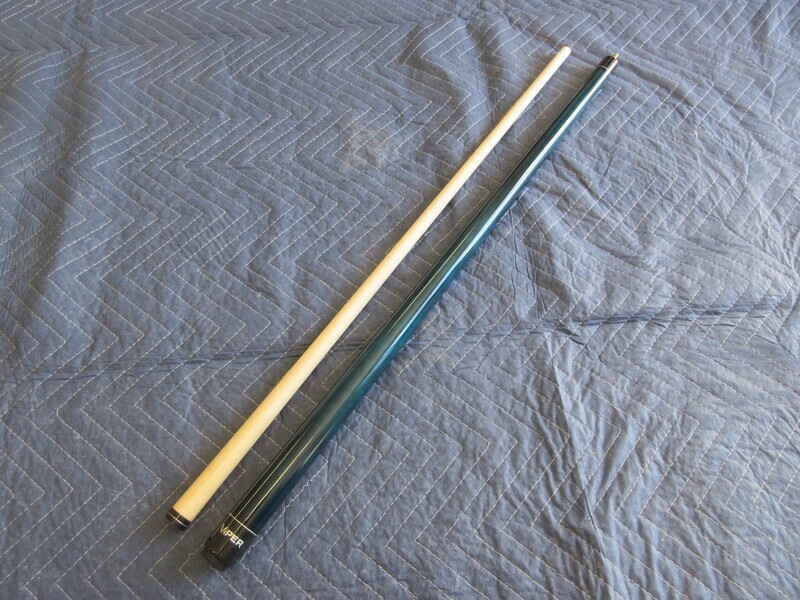 Elite Turquoise Unwrapped Pool Cue