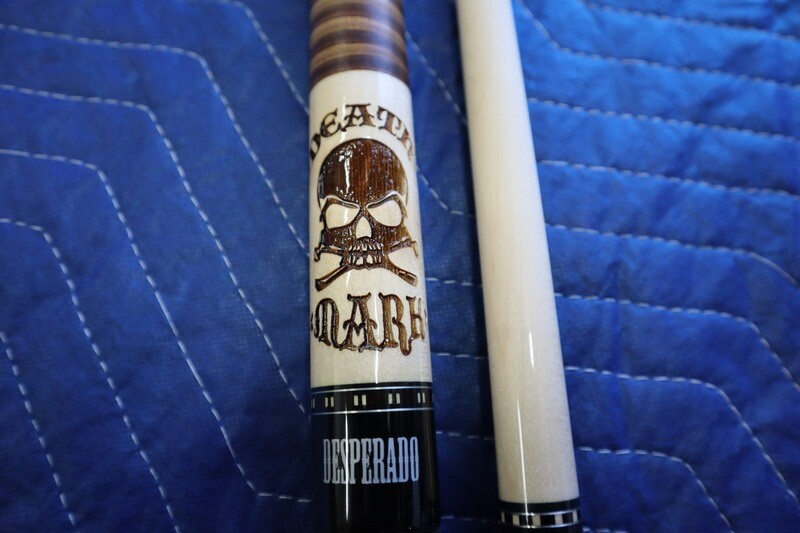 Desperado Death Mark Pool Cue. 19oz