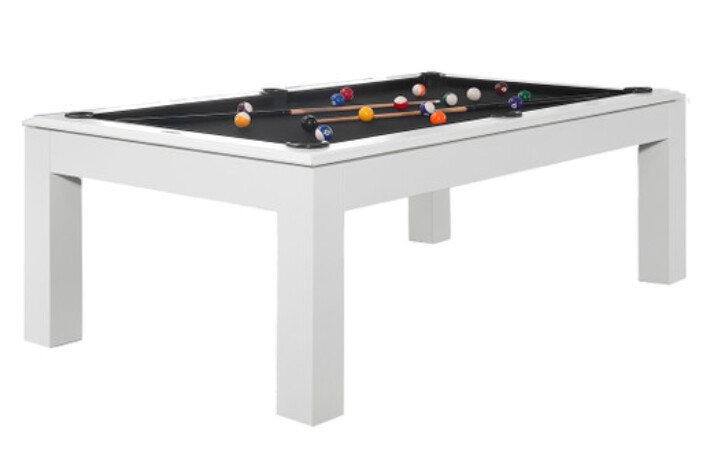 Aragon 7&#39; Sleek &amp; Shiny Pool Table with Dining Top