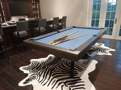 Felix 8&#39; Gunmetal Grey Pool Table