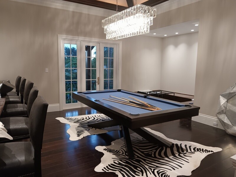 Felix 8&#39; Gunmetal Grey Pool Table