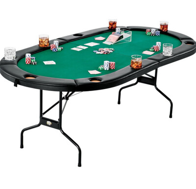 Fat Cat Folding Texas Holdem Poker Table