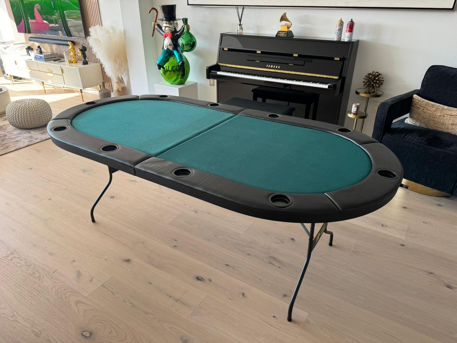 Fat Cat Folding Texas Holdem Poker Table