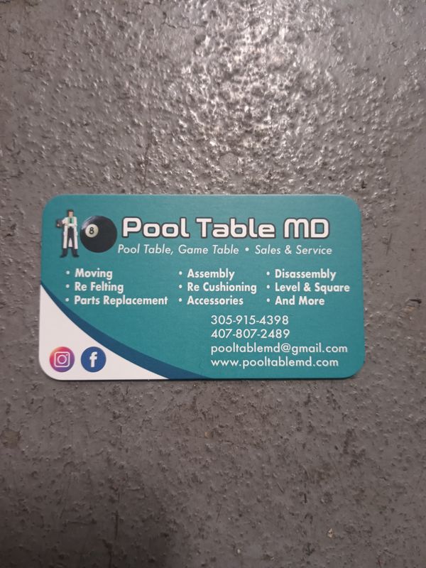 Pool Table Move