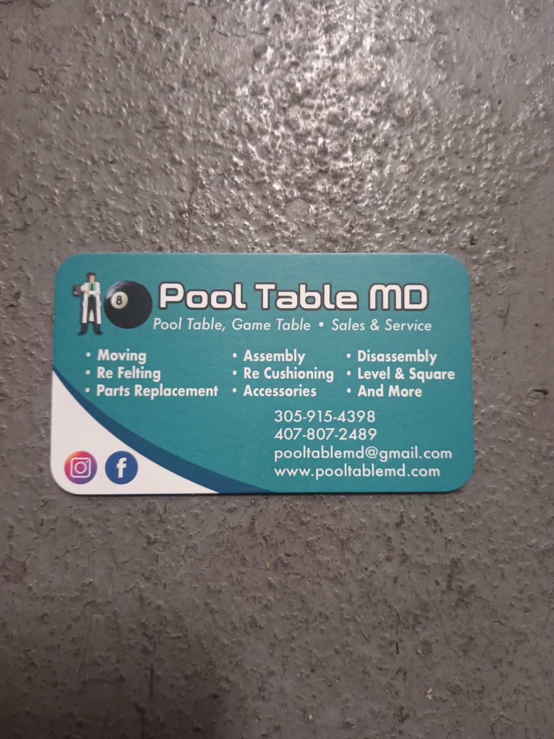 Pool Table Disassembly