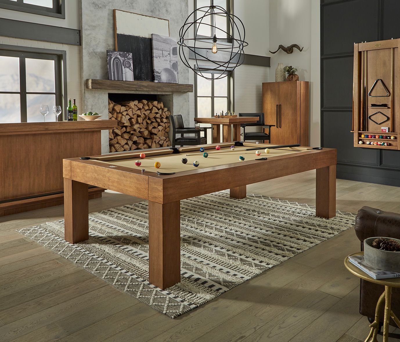 Alta 8ft Heirloom Pool Table with Dining Top Option