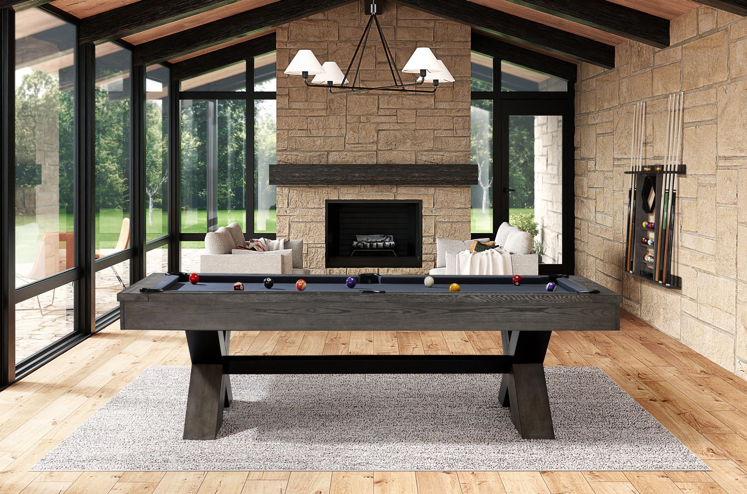 &quot;Halifax&quot; Edgy &amp; Captivating 8&#39; Pool table