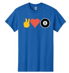 ✌️♥️🎱 Tee Blue