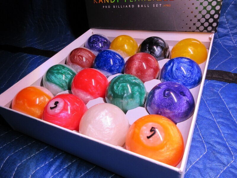 Kandy Pearlized Pool Table Ball Set