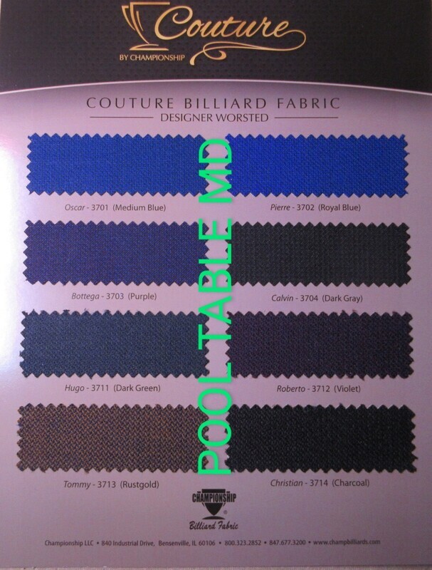 Couture Pool Table Felt Change