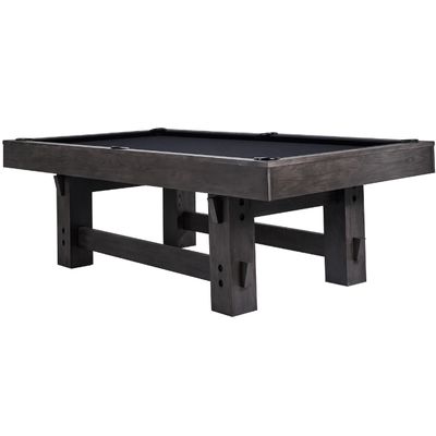 Bristol 8' Refined Rustic Pool Table in Charcoal