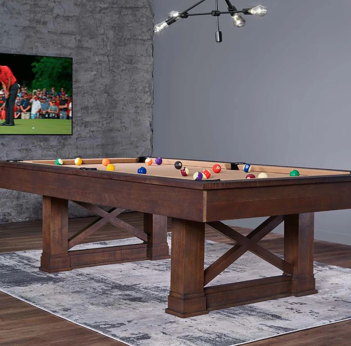 Farmhouse Cappuccino Pool Table
