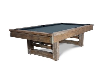 Nixon Billiards Bryant Slate Pool Table Weathered Natural