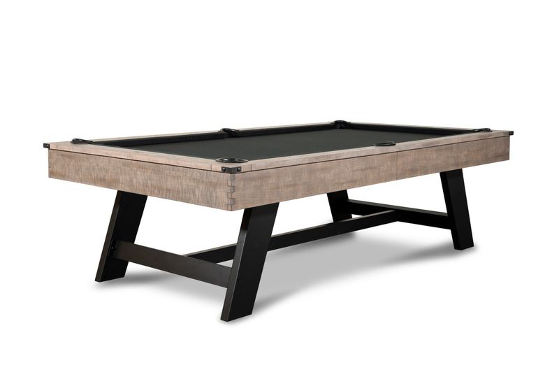 Nixon Billiards Hunter Slate Pool Table w/ Metal Legs Antique