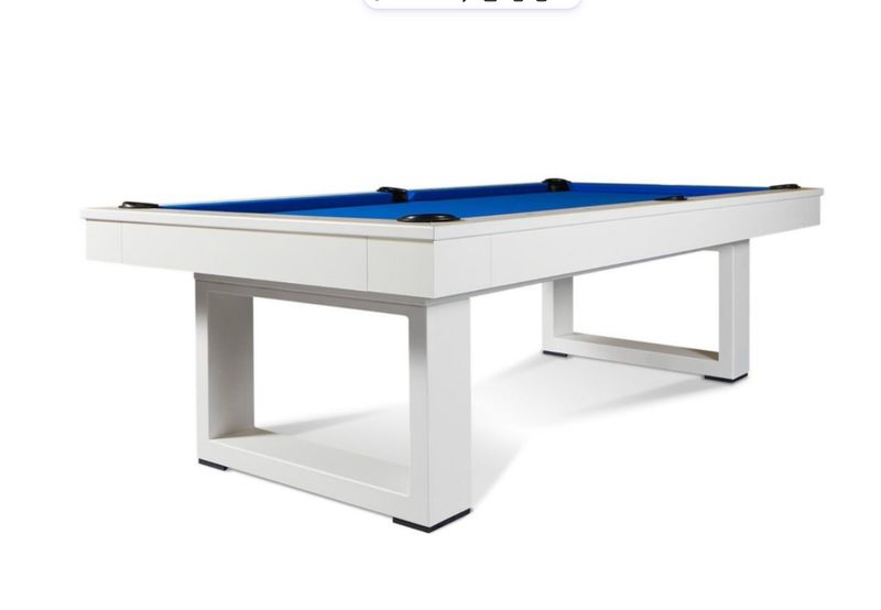 Santorini Slate Pool Table in White Maple