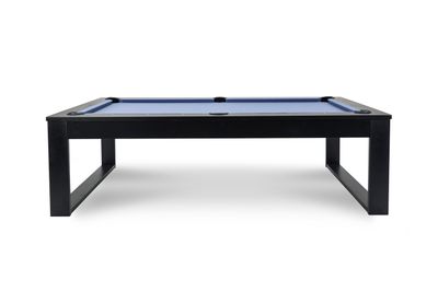 Redford Slate Pool Table in Matte Black