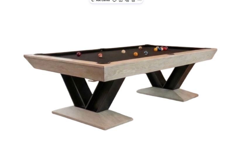 Savant Slate Pool Table in Natural Ash