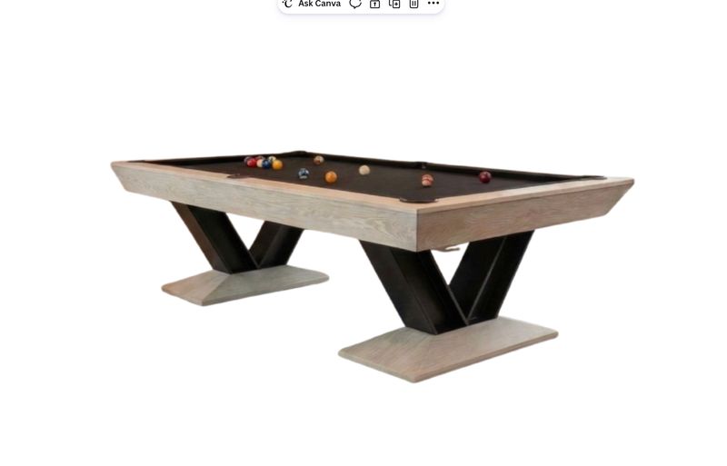 Savant Slate Pool Table in Natural Ash