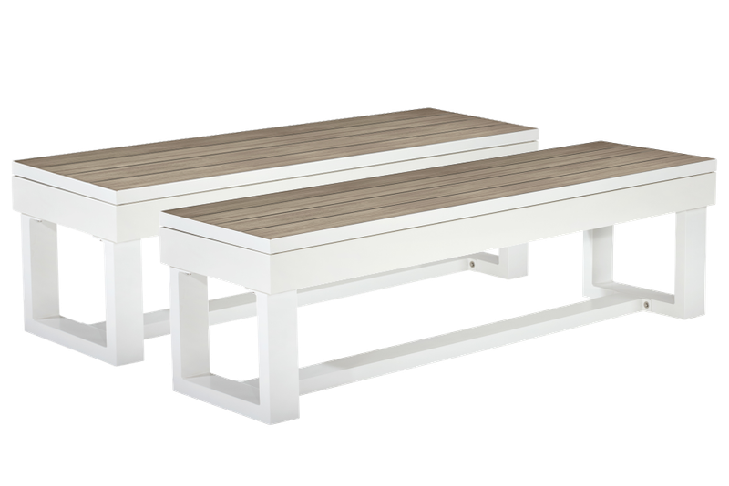 Lanai Outdoor Bench (Pearl White)