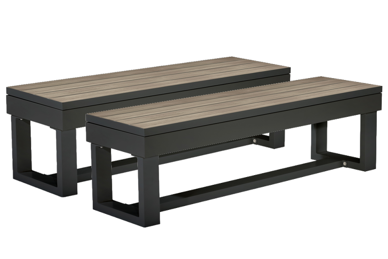 Lanai Outdoor Bench (Obsidian Black)