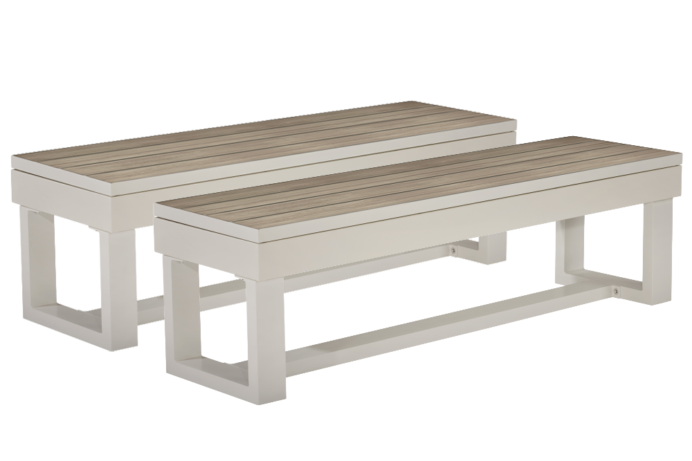 Lanai Outdoor Bench (Oyster Grey)