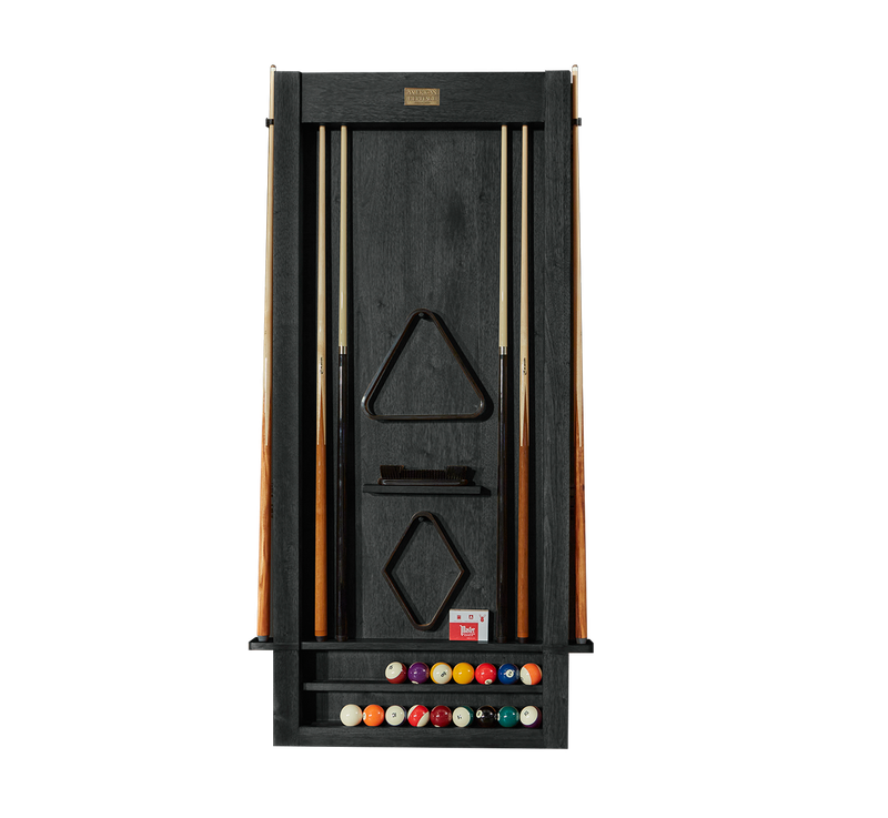Alta Wall Mounted Cue Rack 6 (Black Ash)