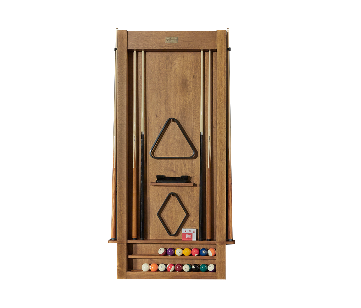 Alta Wall Mounted Cue Rack 6 (Brushed Walnut)