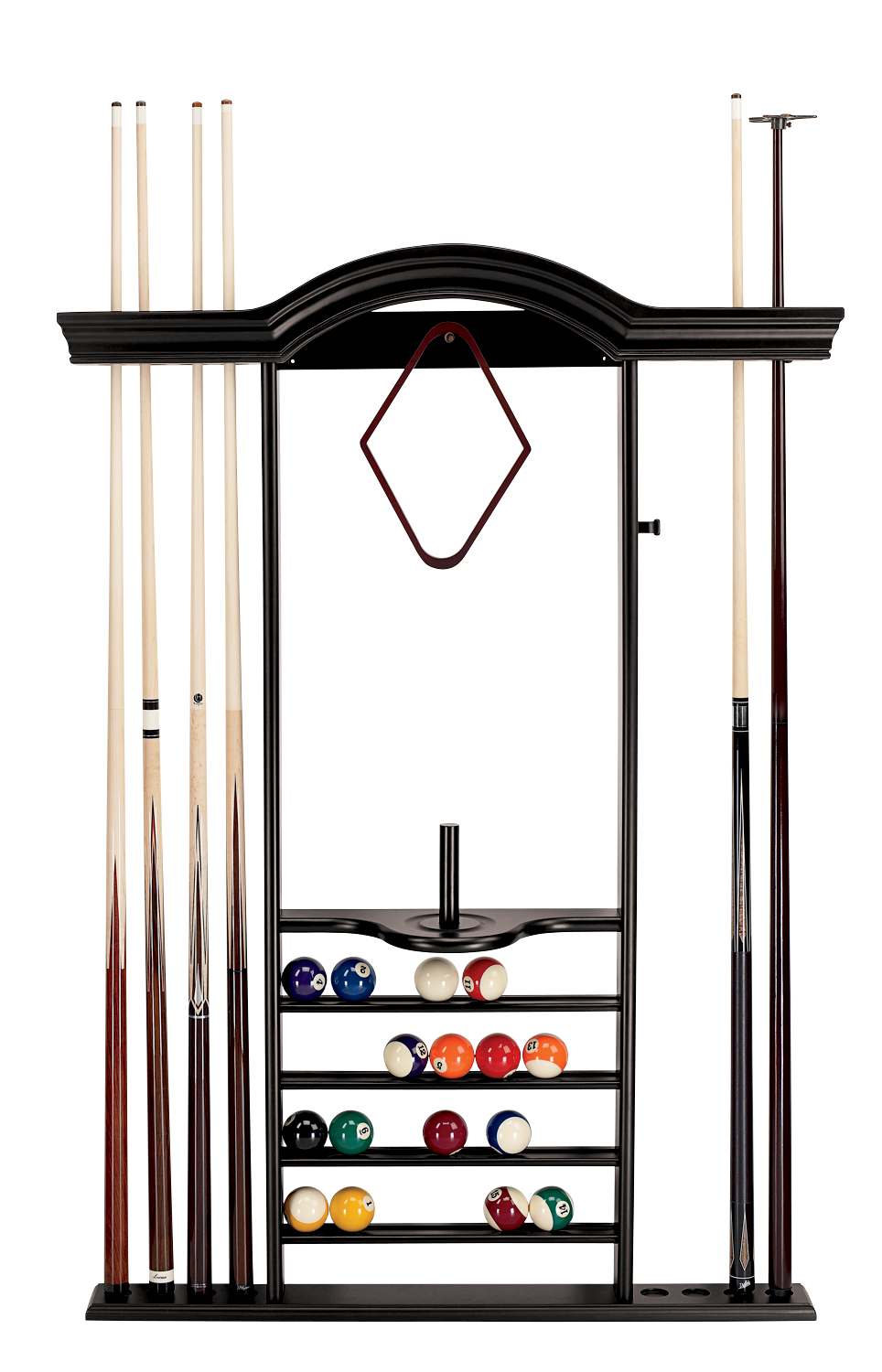 7-Cue Wall Rack (Black)