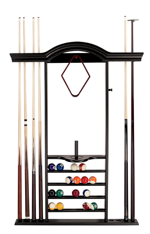 7-Cue Wall Rack (Black)
