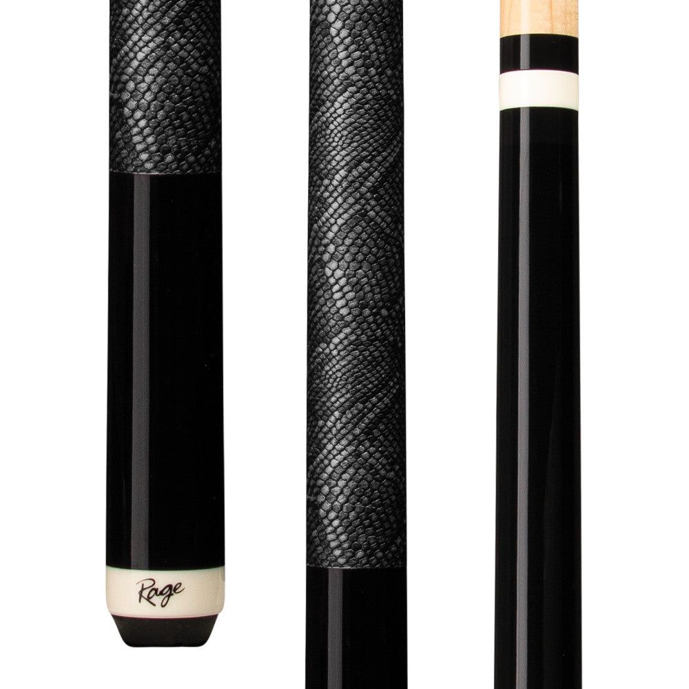 Rage Sleek &amp; Sexy Cue with Faux Snake Skin Wrap, 100% hard rock maple construction, product photo