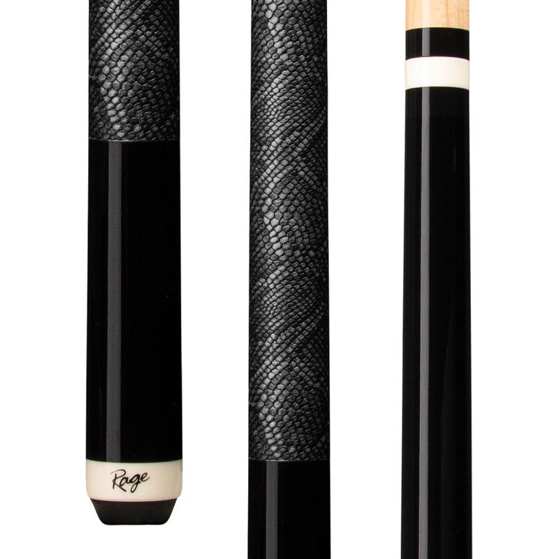 Rage Sleek &amp; Sexy Cue with Faux Snake Skin Wrap, 100% hard rock maple construction, product photo