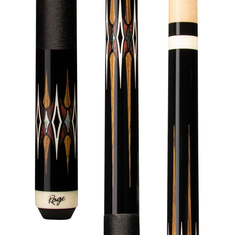 Rage Hidden Shadows Cue with Black Nylon Wrap, 100% hard rock maple construction, product photo
