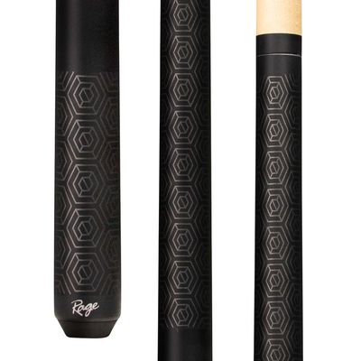 Rage Matte Raven Rambler Wrapless Cue, 100% hard rock maple construction, product photo