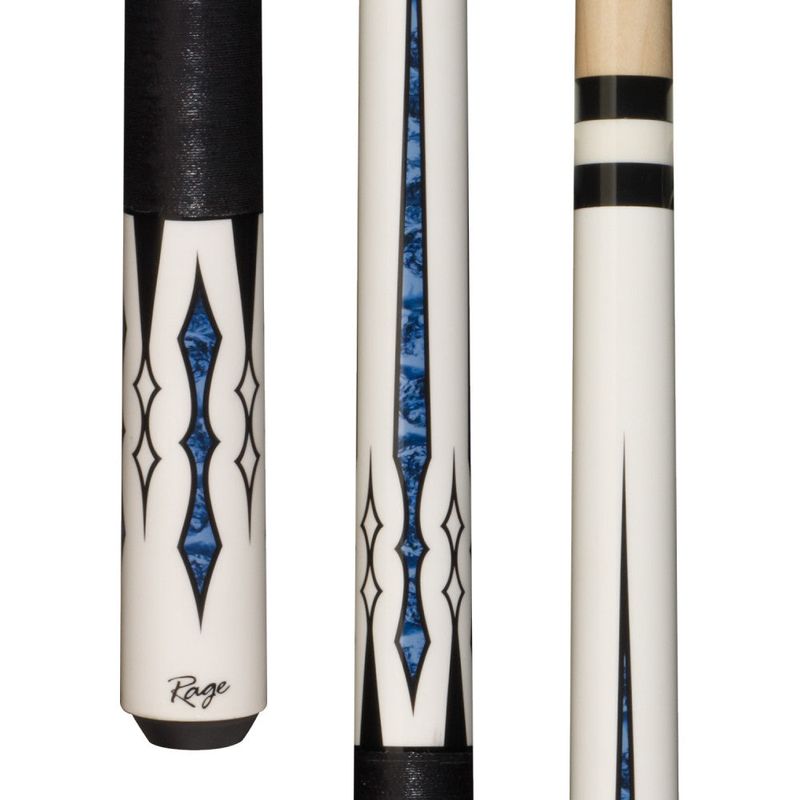 Rage White Rider Cue with Black Nylon Wrap, 100% hard rock maple construction, product photo