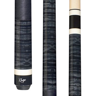 Rage Midnight Dip Cue with Grey Nylon Wrap, 100% hard rock maple construction, product photo