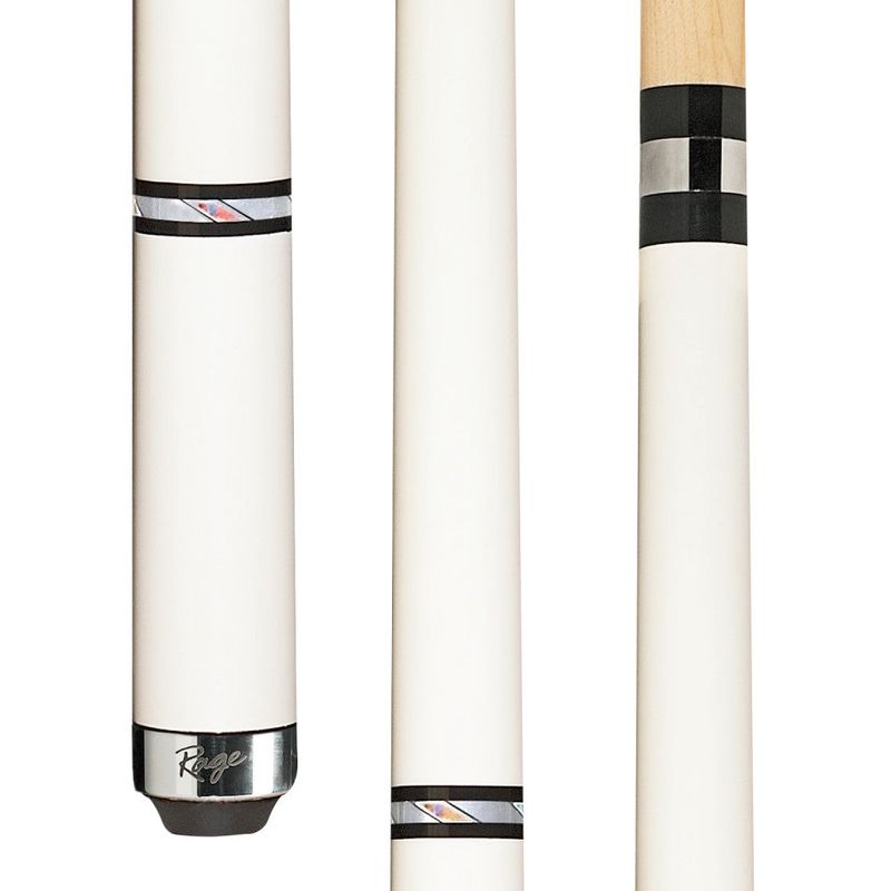 Rage Metallic White Dream Wrapless Cue, 100% hard rock maple construction, product photo