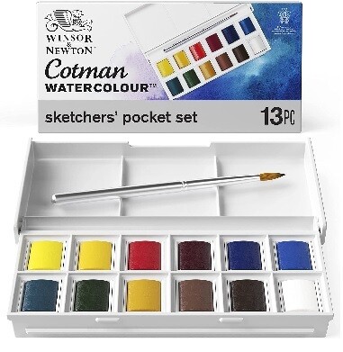 Winsor&amp;Newton  set acquerelli da 12 colori