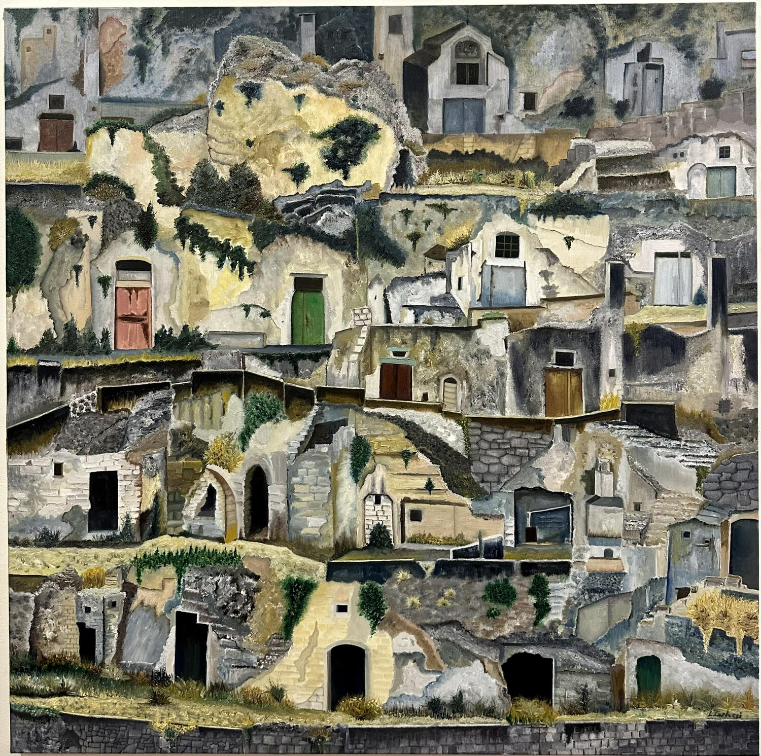 LUCIANO CARLUCCI OLIO SU TELA  100X100