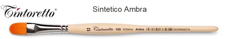 Pennello lingua di gatto sintetico Ambra N. 0