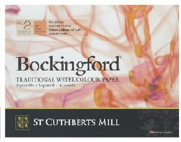 Album per Acquerello Bockingford St Cuthberts Mill, grana satinata 300gr 31x23