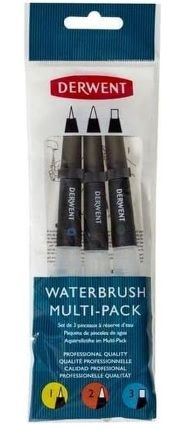 Pennelli Water Brush Set  con serbatoio Derwent