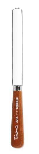 Coltello da doratore con doppia lama in acciaio inox per tagliare la foglia oro.