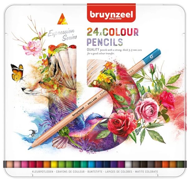 Matite 24 colori Bruynzeel Expression