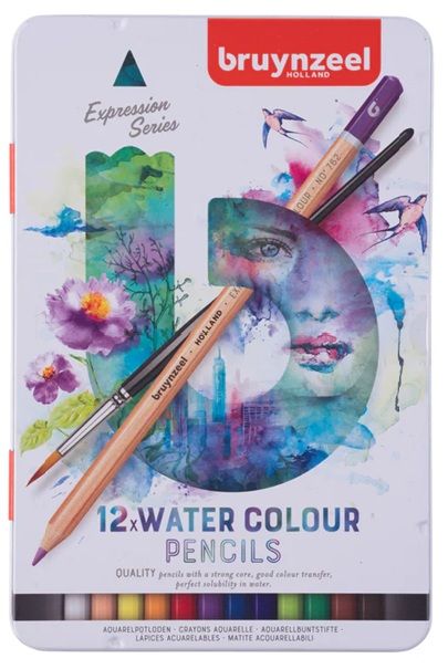 Matite 24 colori acquerellabili Bruynzeel Expression