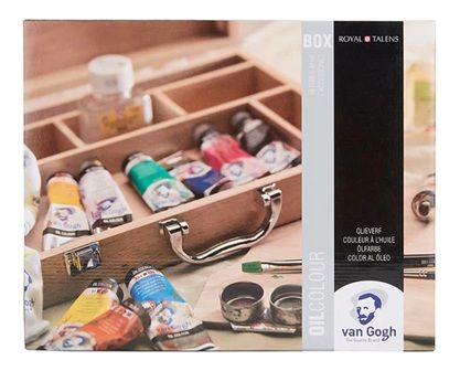 Scatola di legno per colori a olio Van Gogh Basic
