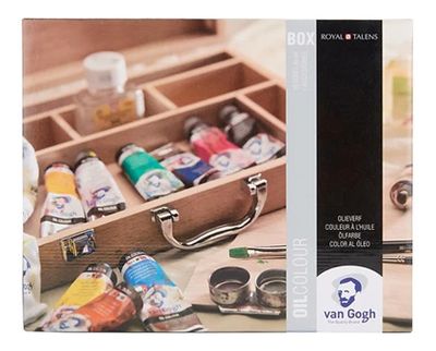 Scatola di legno per colori a olio Van Gogh Basic
